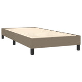 Box spring postelja z vzmetnico taupe 90x190 cm blago