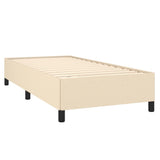 Box spring postelja z vzmetnico krem 90x200 cm blago