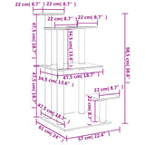 Mačji praskalnik s platformami krem 98,5 cm