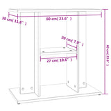 Stojalo za akvarij sonoma hrast 60x30x60 cm inženirski les