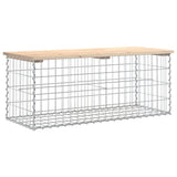 Vrtna klop gabion 103x44x42 cm trdna borovina