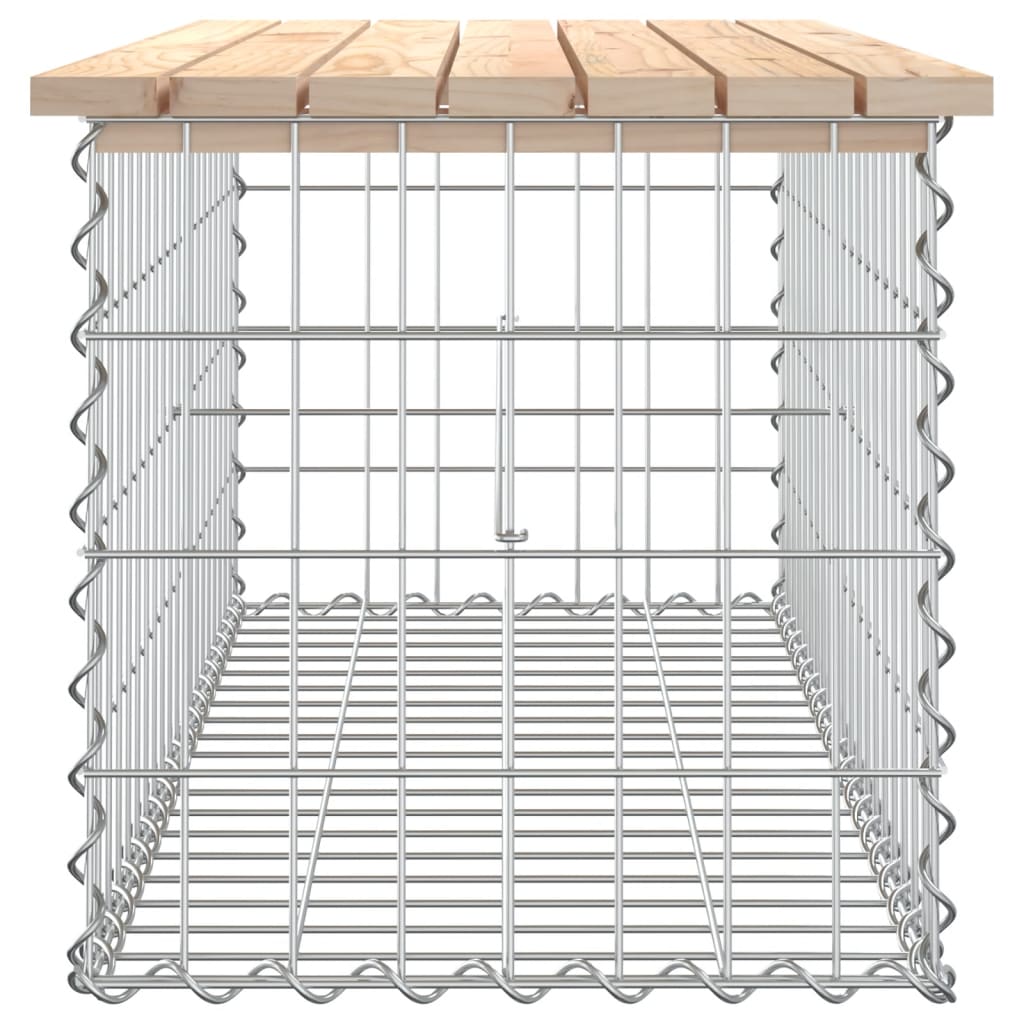 Vrtna klop gabion 103x44x42 cm trdna borovina