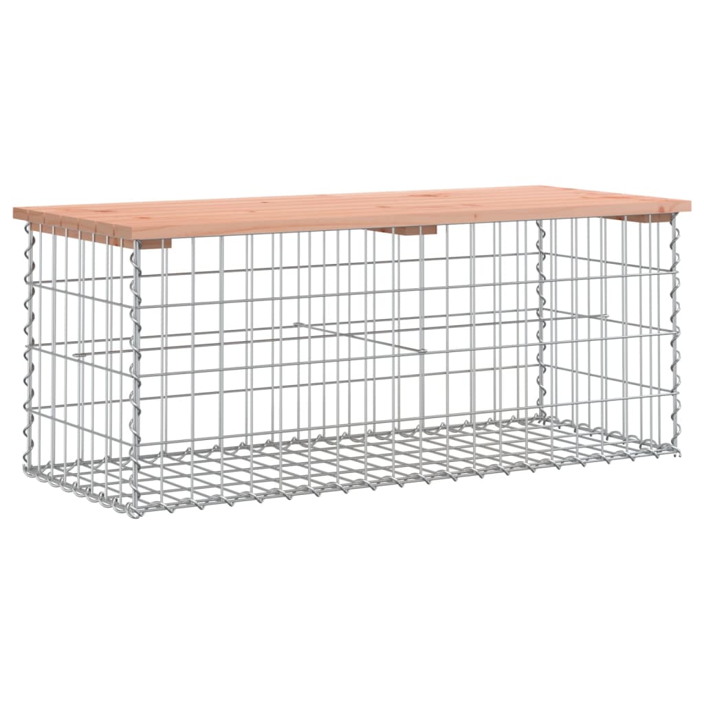 Vrtna klop gabion 103x44x42 cm trden les douglas