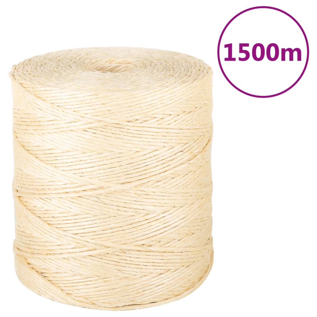 Vrv 100 % sisal 2 mm 1500 m