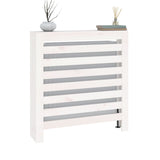 Pokrov za radiator bela 79,5x19x84 cm trdna borovina