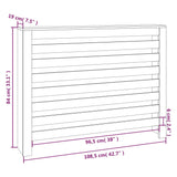 Pokrov za radiator 108,5x19x84 cm trdna borovina