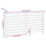 Pokrov za radiator 153x19x84 cm trdna borovina