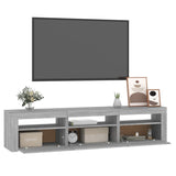 TV omarica z LED lučkami siva sonoma 180x35x40 cm