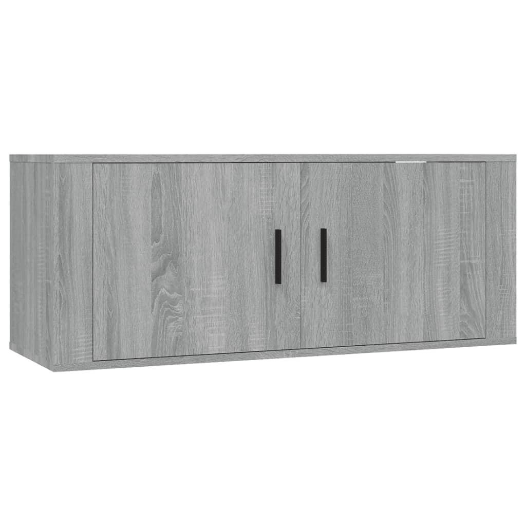 Stenska TV omarica siva sonoma 100x34,5x40 cm