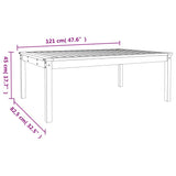 Vrtna miza 121x82,5x45 cm trden les douglas