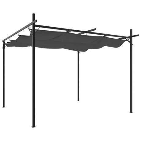 Pergola s pomično streho antracitna 295x292x230 cm