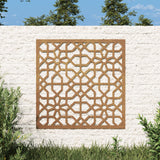 Vrtna stenska dekoracija 55x55 cm corten jeklo mavra