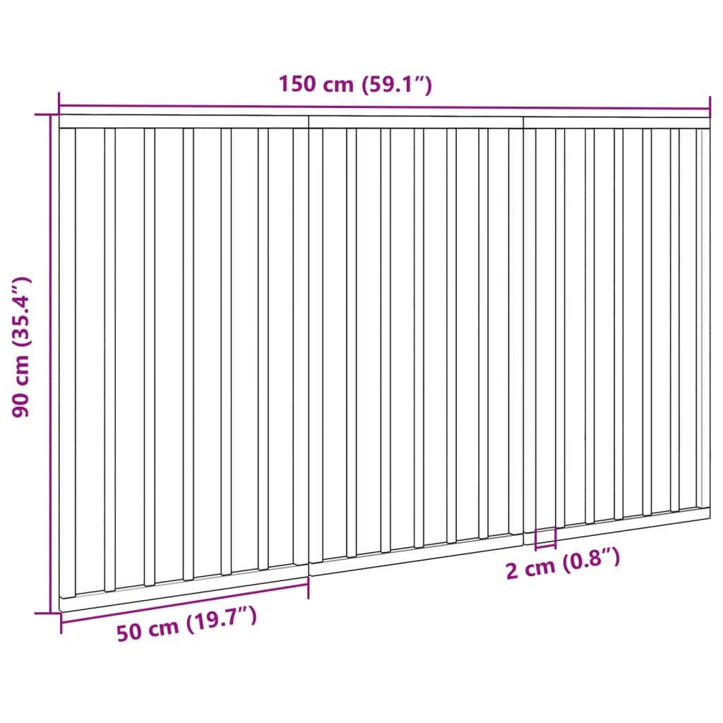 Vrata za pse zložljiva 3 paneli bela 150 cm topolovina