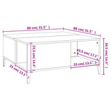 Klubska mizica sonoma hrast 80x80x36,5 cm inženirski les