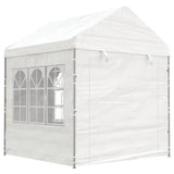 Paviljon s streho bel 13,38x2,28x2,69 m polietilen