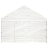 Paviljon s streho bel 6,69x4,08x3,22 m polietilen