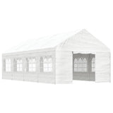 Paviljon s streho bel 8,92x4,08x3,22 m polietilen