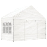 Paviljon s streho bel 8,92x4,08x3,22 m polietilen