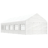 Paviljon s streho bel 11,15x4,08x3,22 m polietilen