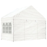 Paviljon s streho bel 11,15x4,08x3,22 m polietilen