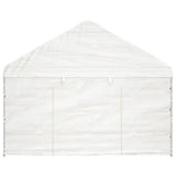 Paviljon s streho bel 11,15x4,08x3,22 m polietilen