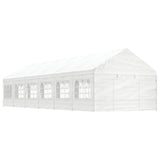 Paviljon s streho bel 13,38x4,08x3,22 m polietilen