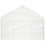 Paviljon s streho bel 13,38x4,08x3,22 m polietilen