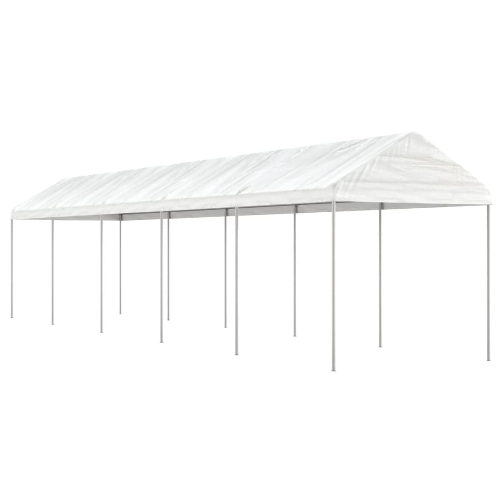 Paviljon s streho bel 11,15x2,28x2,69 m polietilen