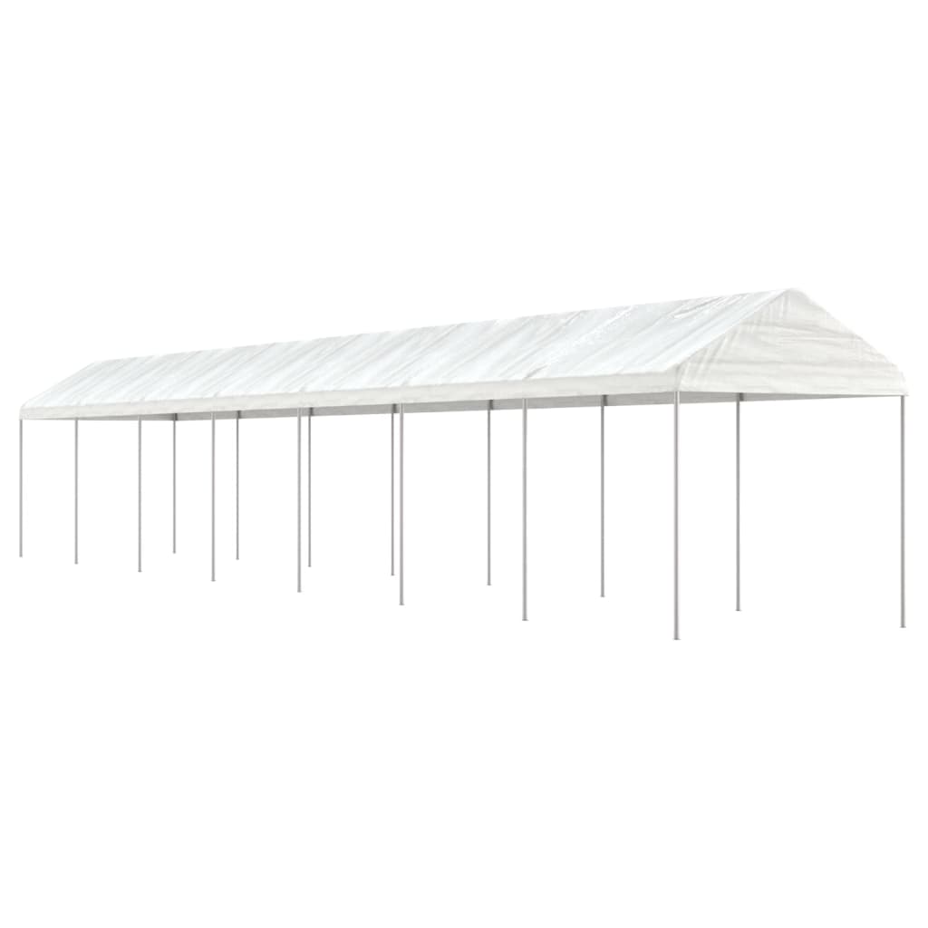 Paviljon s streho bel 15,61x2,28x2,69 m polietilen