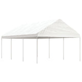 Paviljon s streho bel 6,69x4,08x3,22 m polietilen