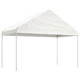 Paviljon s streho bel 6,69x4,08x3,22 m polietilen