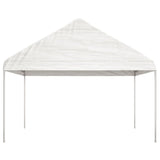 Paviljon s streho bel 13,38x4,08x3,22 m polietilen