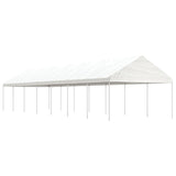 Paviljon s streho bel 15,61x4,08x3,22 m polietilen