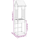 Igralni stolp 52,5x46,5x206,5 cm trden les douglas