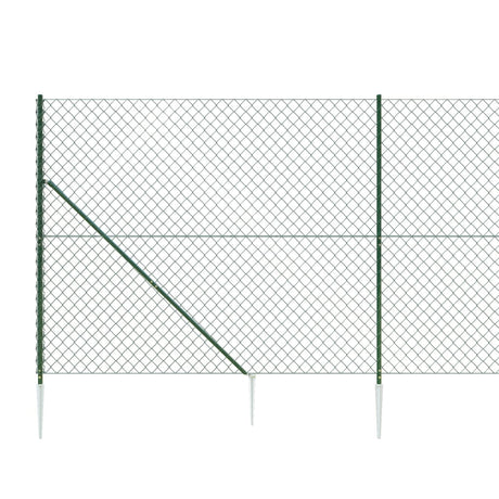 Žična ograja s konicami za postavitev zelena 2x10 m