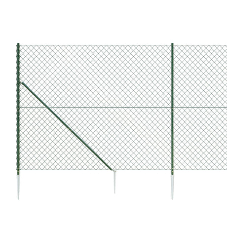 Žična ograja s konicami za postavitev zelena 2,2x10 m