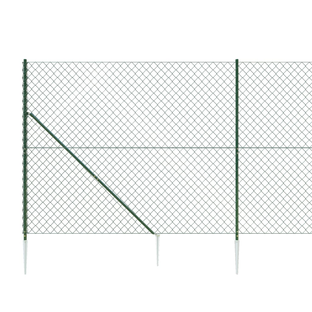 Žična ograja s konicami za postavitev zelena 1,8x25 m