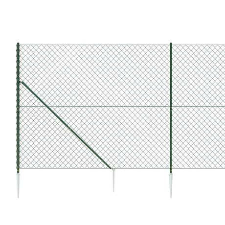 Žična ograja s konicami za postavitev zelena 2x25 m