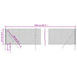 Mrežna ograja antracitna 1,1x25 m