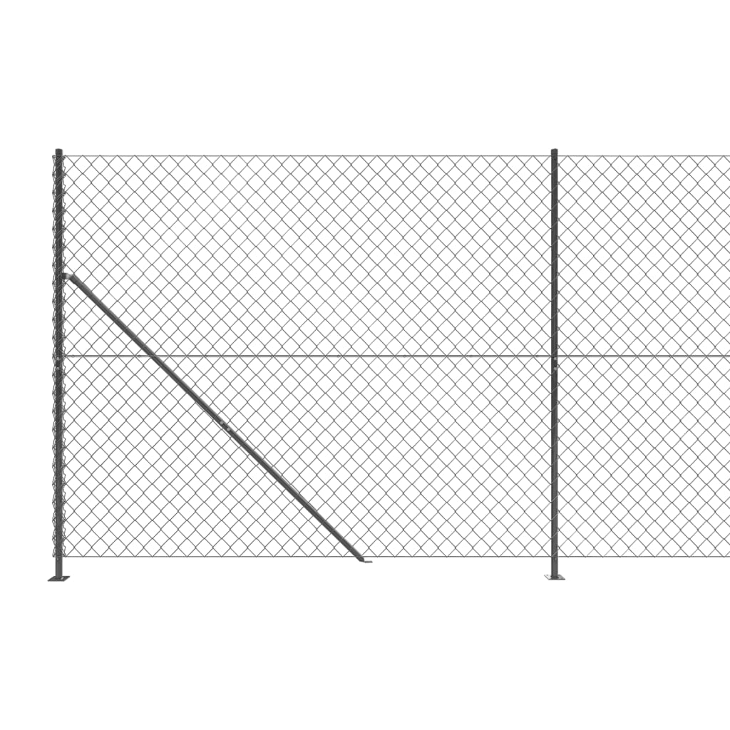 Mrežna ograja s prirobnico antracit 1,8x10 m