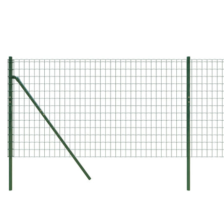 Ograja iz žične mreže zelena 0,8x10 m pocinkano jeklo