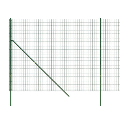 Ograja iz žične mreže zelena 1,8x25 m pocinkano jeklo