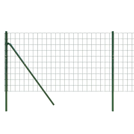 Ograja iz žične mreže zelena 0,8x25 m pocinkano jeklo