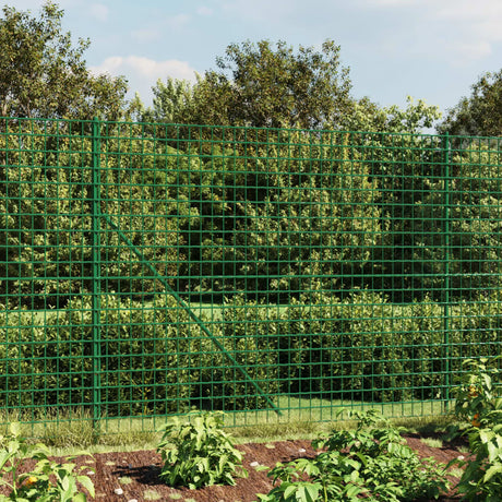 Ograja iz žične mreže zelena 1,6x25 m pocinkano jeklo