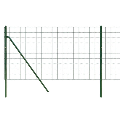 Ograja iz žične mreže zelena 0,8x10 m pocinkano jeklo