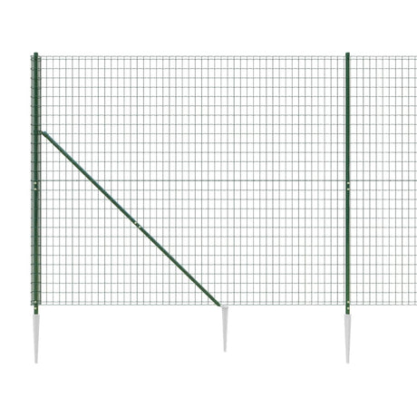 Mrežna ograja s konicami za postavitev zelena 1,6x25 m