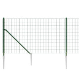 Mrežna ograja s konicami za postavitev zelena 0,8x25 m