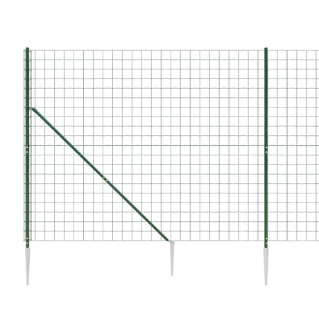 Mrežna ograja s konicami za postavitev zelena 1,8x10 m