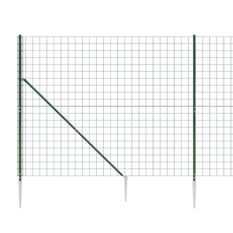 Mrežna ograja s konicami za postavitev zelena 2x10 m