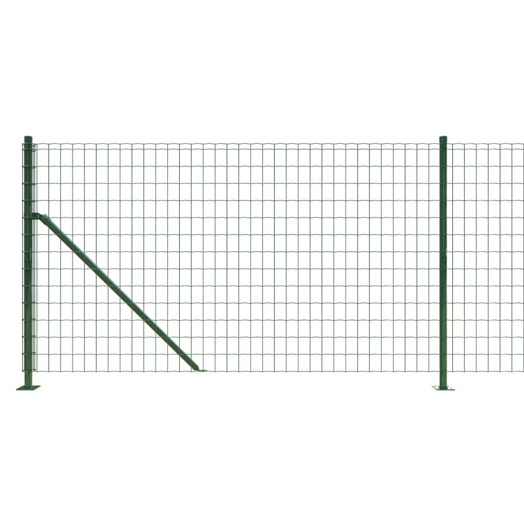 Mrežna ograja s prirobnico zelena 1x10 m